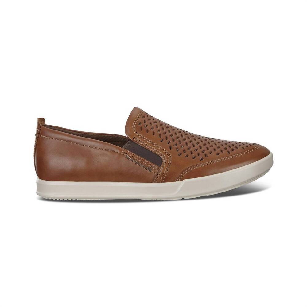 NEW ECCO men's collin 2.0 slip on shoes in cashmere